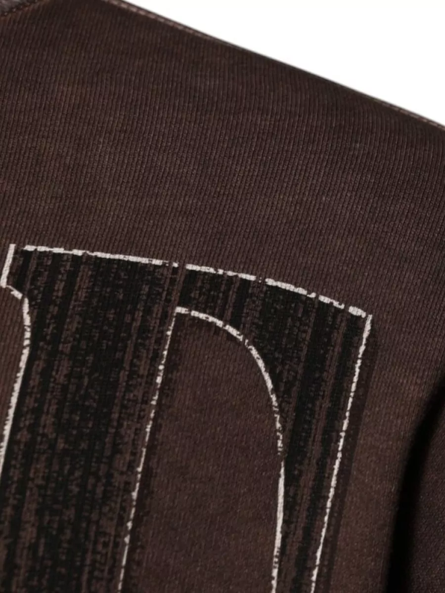 Dolce&Gabbana Cotton Logo Print Crew Neck Sweatshirt