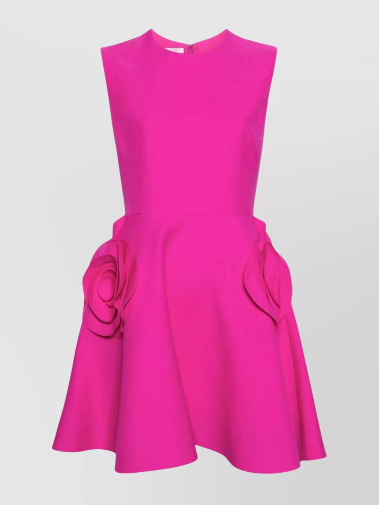 Shop Valentino Mini Dress In Crepe Couture
