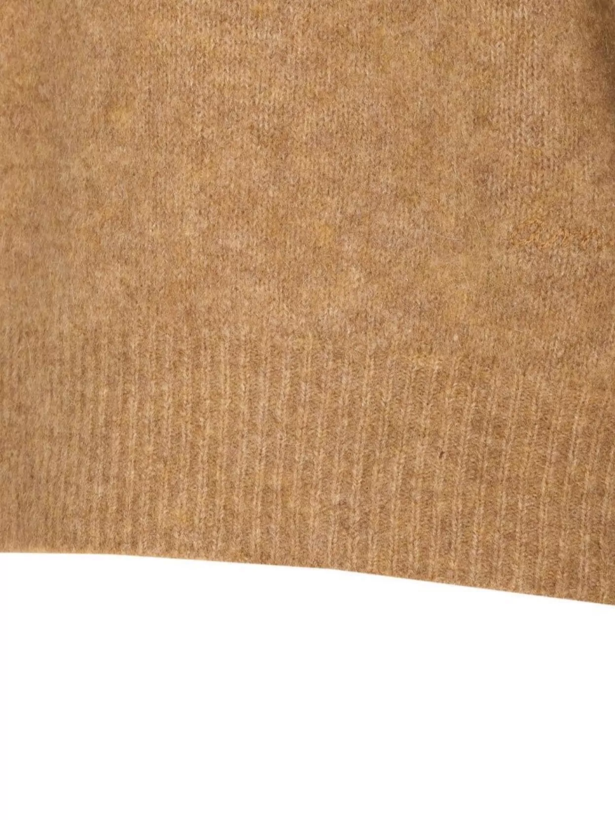 Ami Paris Soft Textured Long Sleeve Crew Neck Sweater