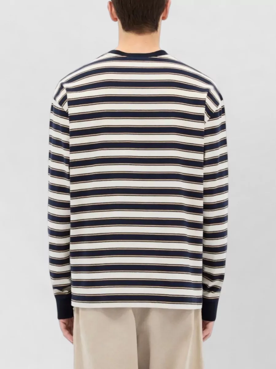 Msgm Striped Long-Sleeve T-Shirt