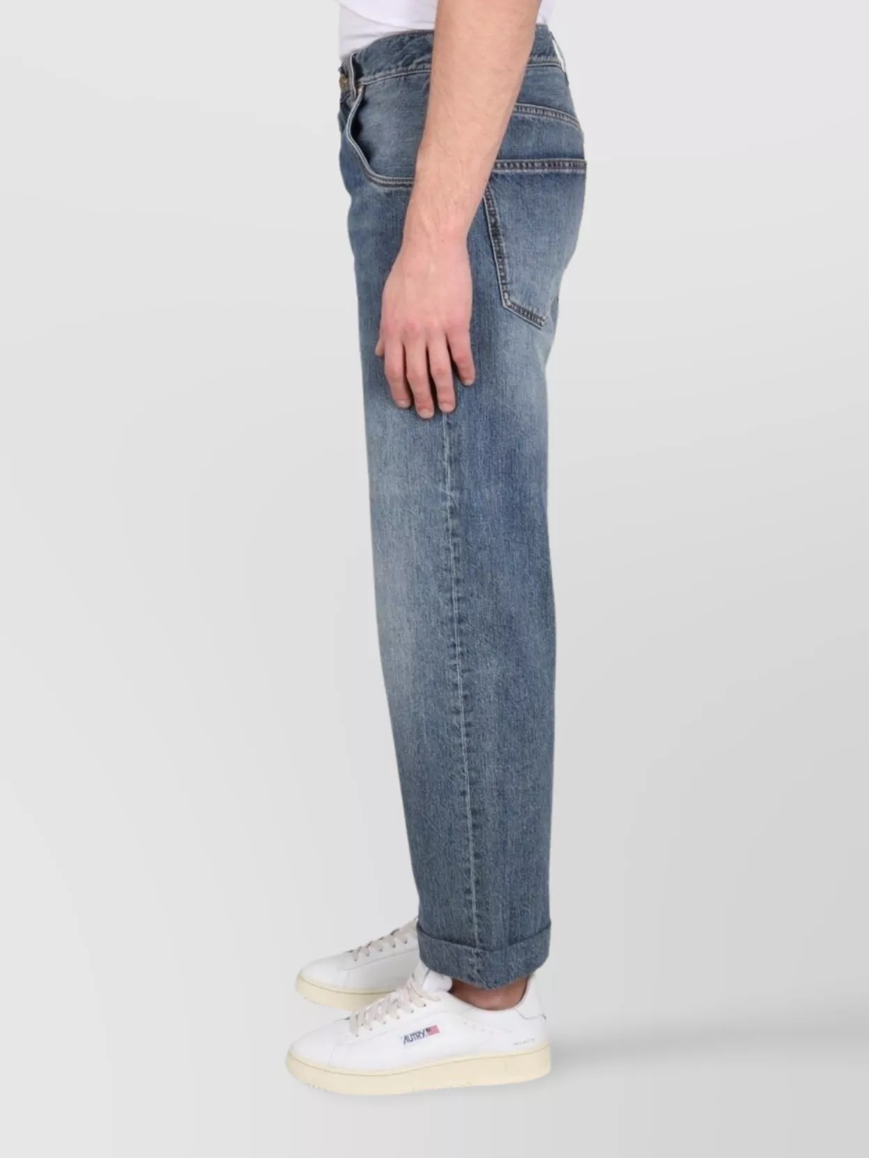 Etro Straight Leg Denim Jeans With Faded Wash