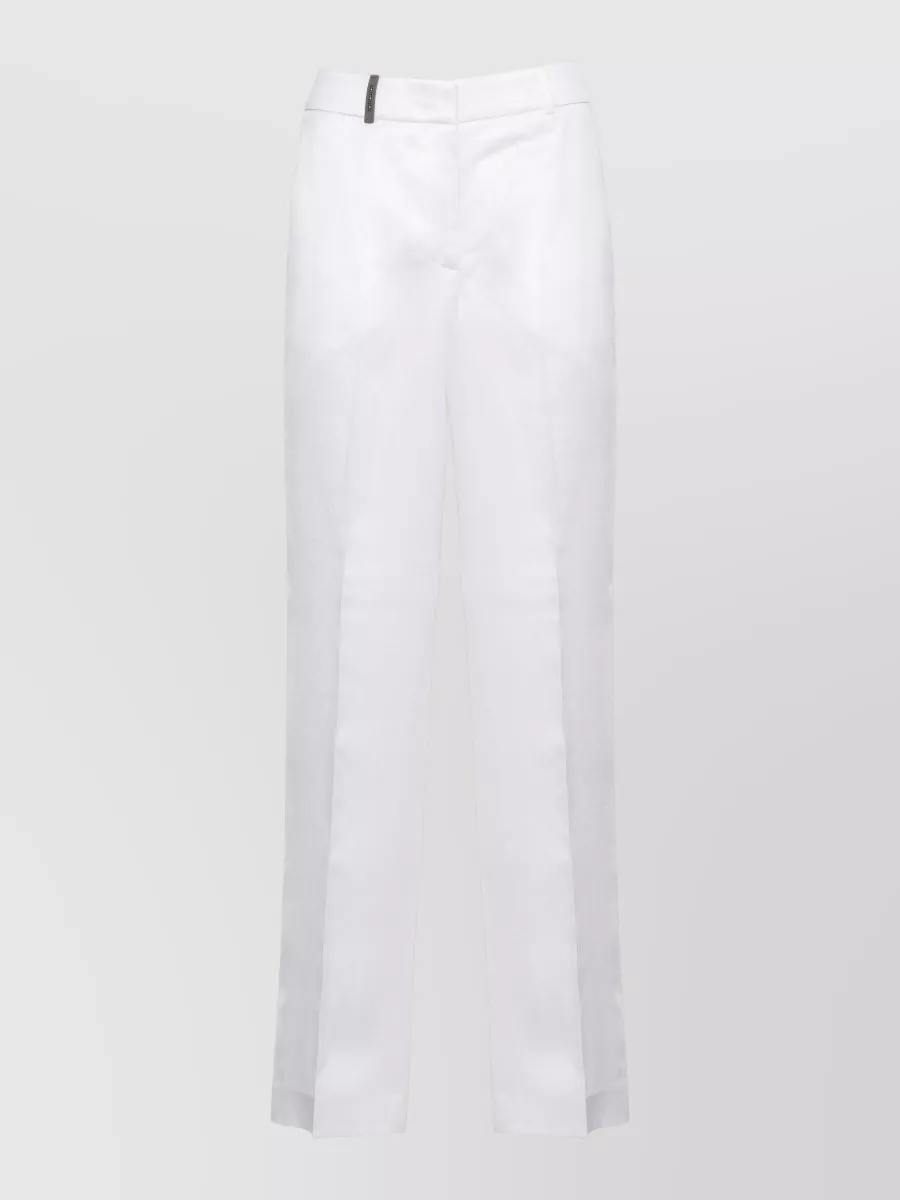 Peserico linen wide-leg trousers