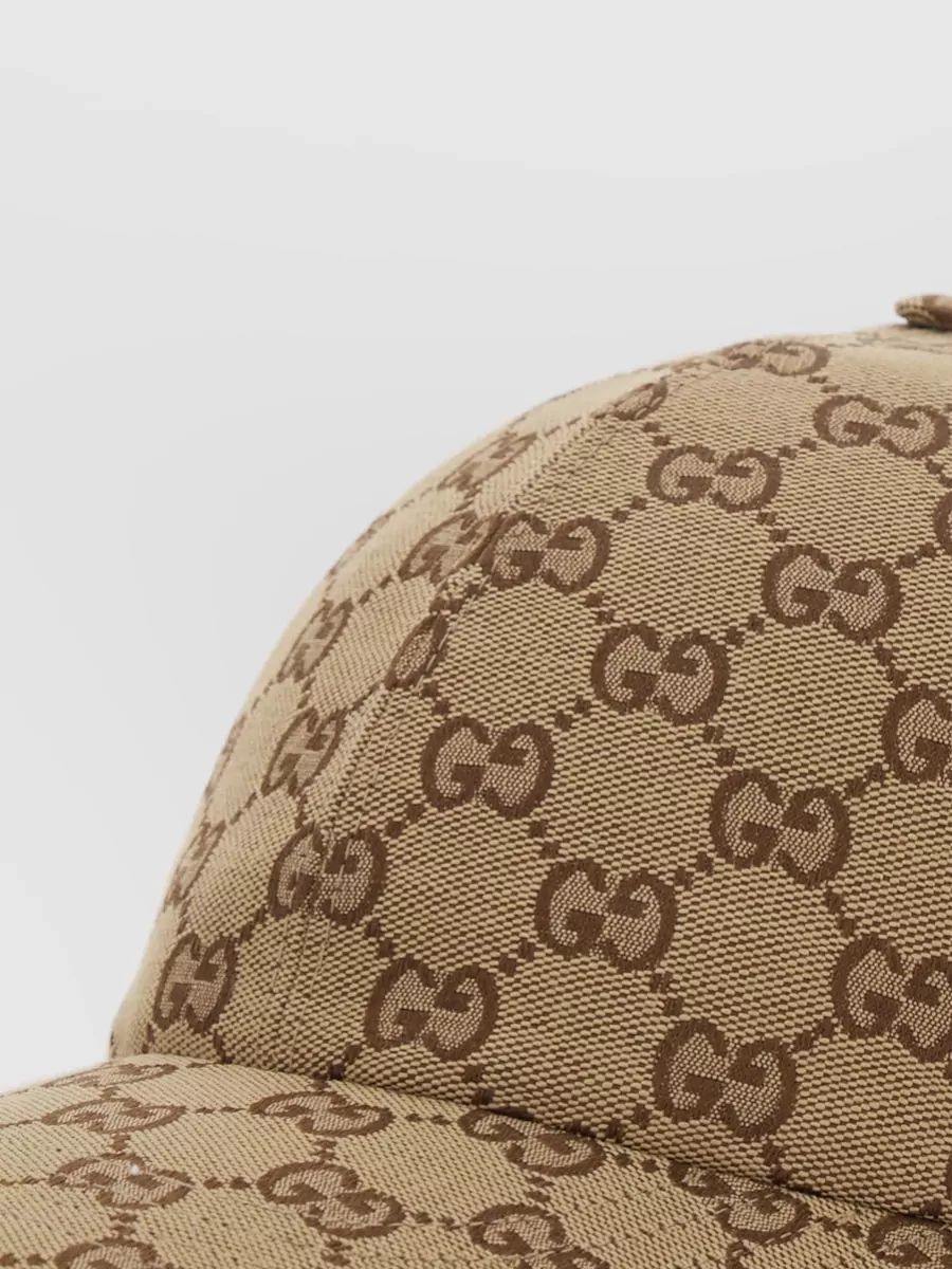 Gucci Hat Gg Monogram Logo Curved Brim