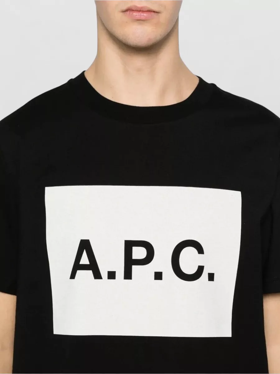 A.p.c. Crew Neck T Shirt Front Print