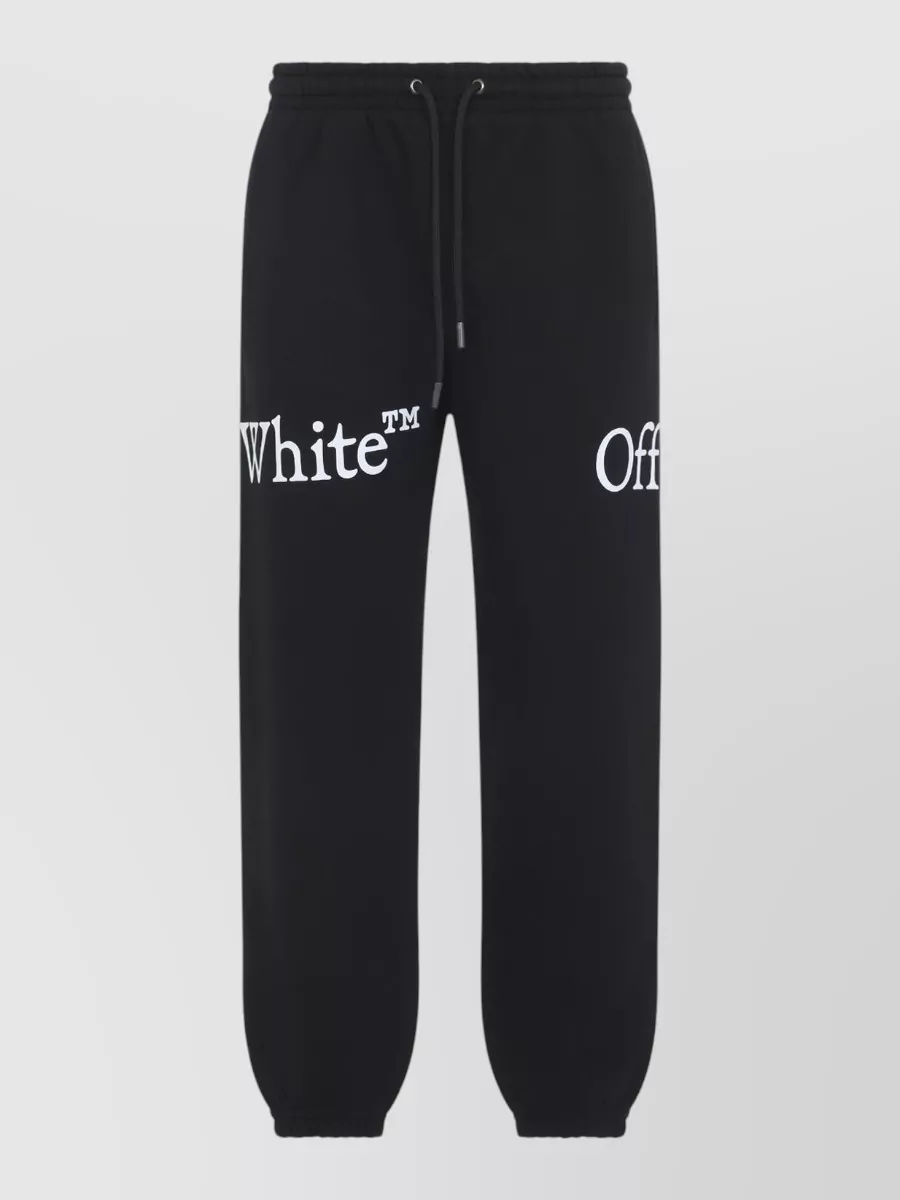 Off-White cotton relaxed-fit logo-print track pants
