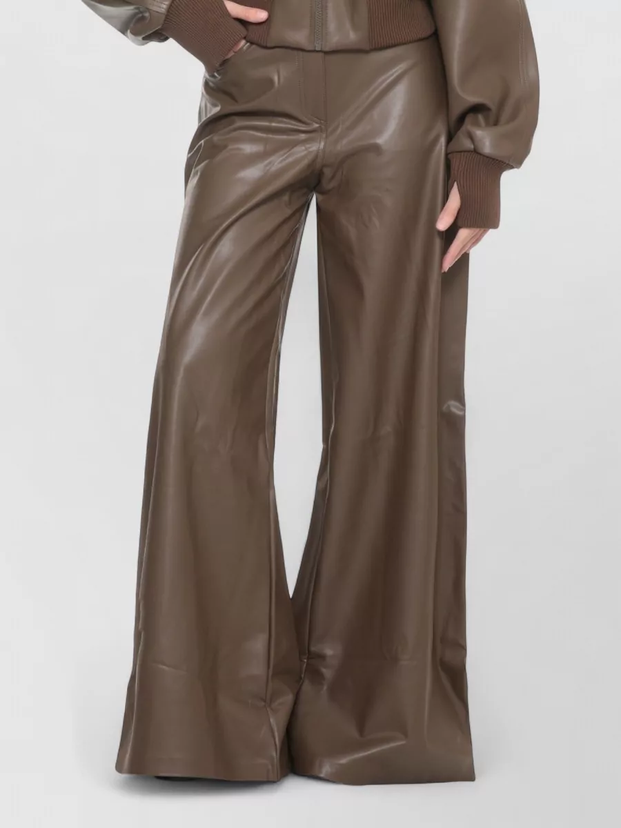 Norma Kamali High Rise Tailored Wide Leg Trousers