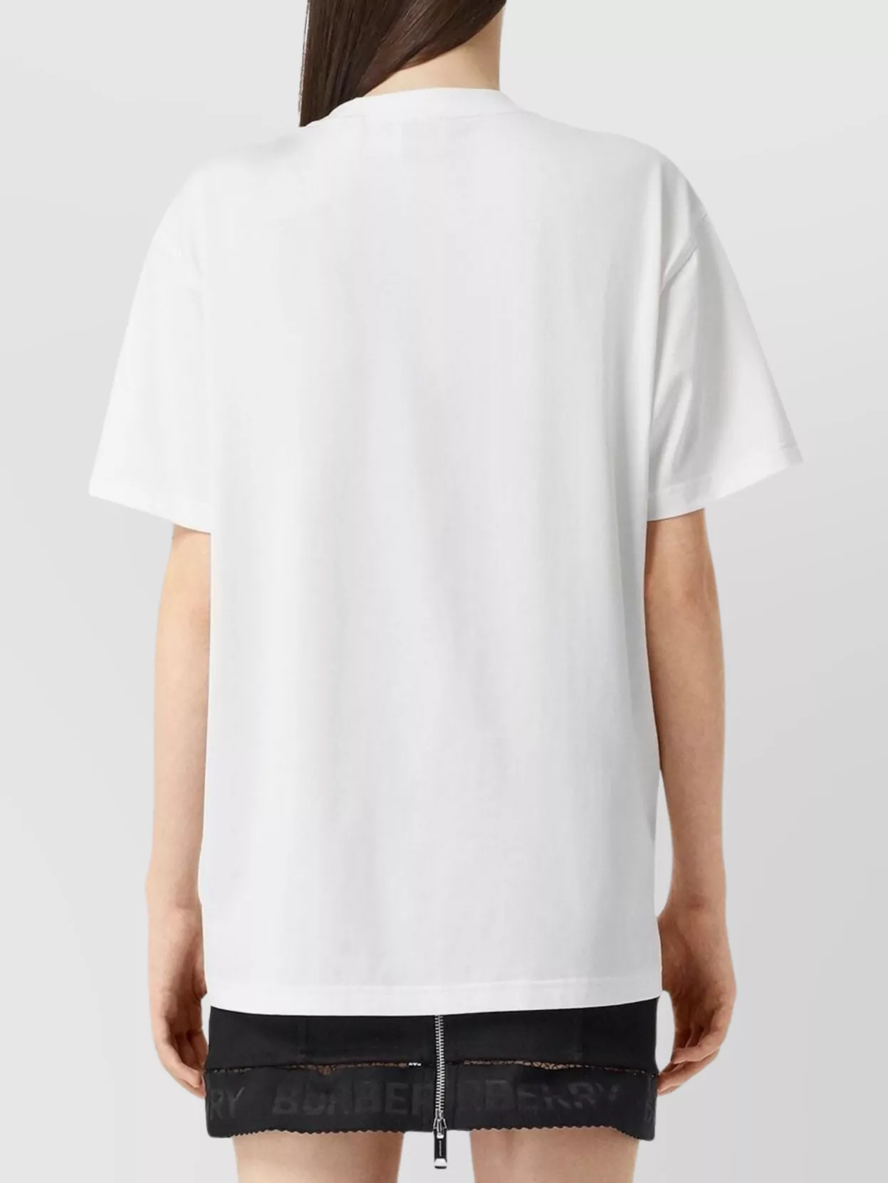 Burberry White Text Print T-shirt