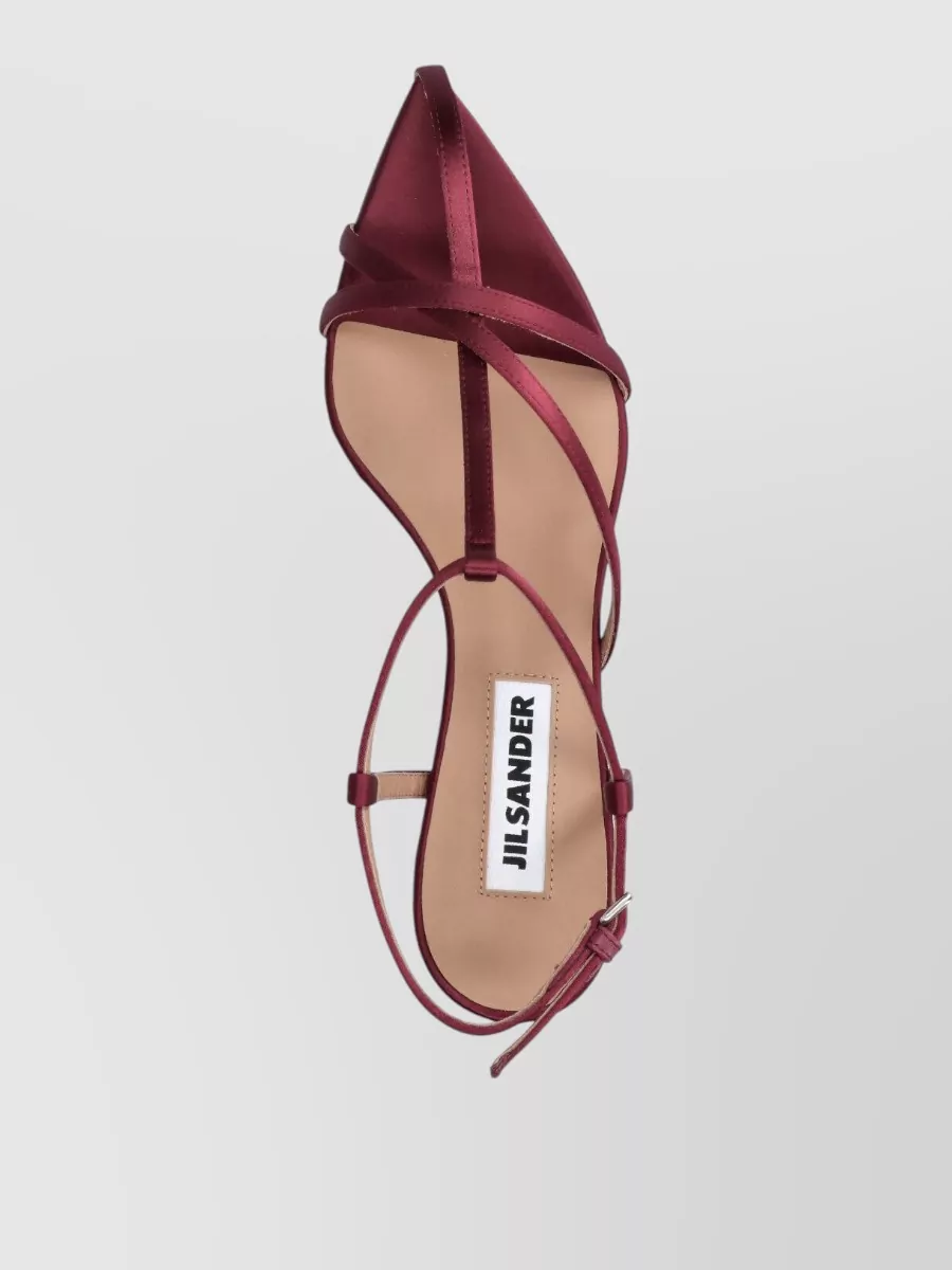 Jil Sander Leather Cage Sandals