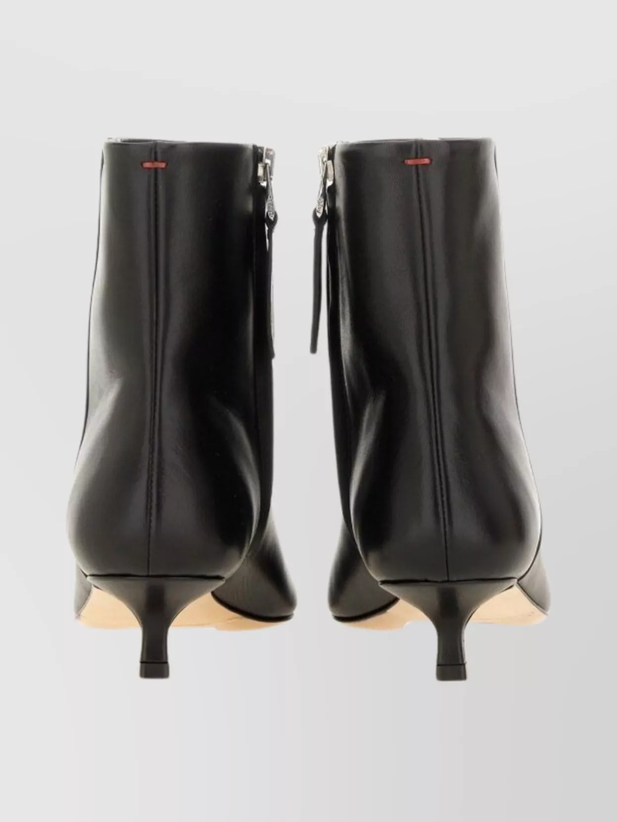 Aeyde Ankle Boots Featuring Pointed Toe Kitten Heel