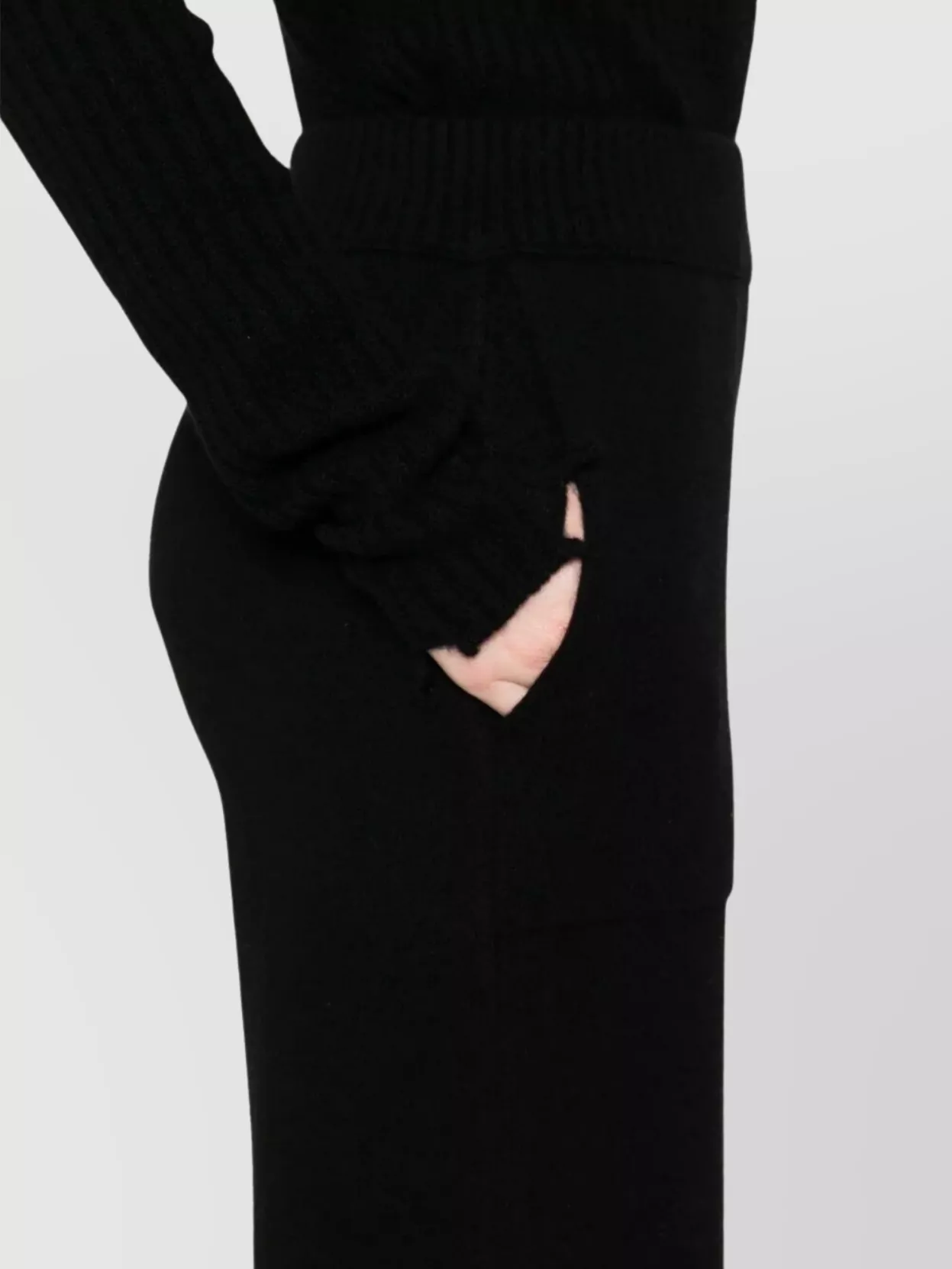 Uma Wang Ribbed Texture Wide Leg Trousers