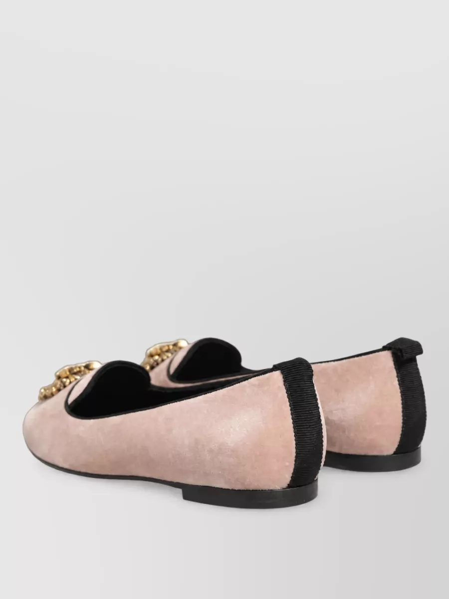 Dolce&Gabbana Velvet Ballerina Flats