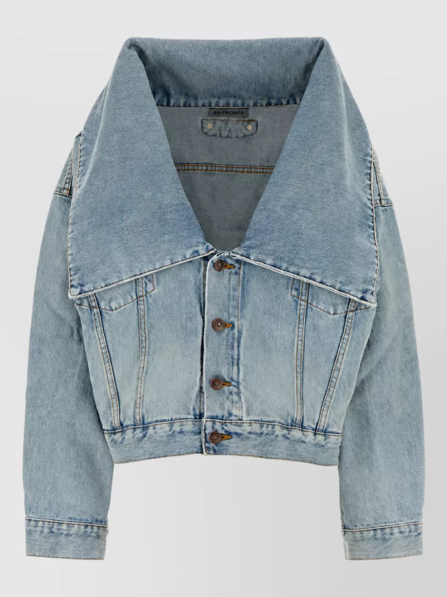 Balenciaga Denim fitted jacket