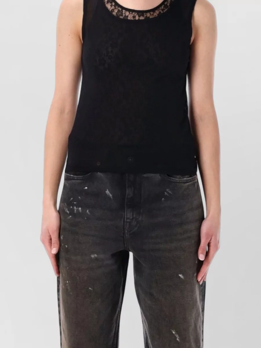 Our Legacy reversible lace-layer tank top