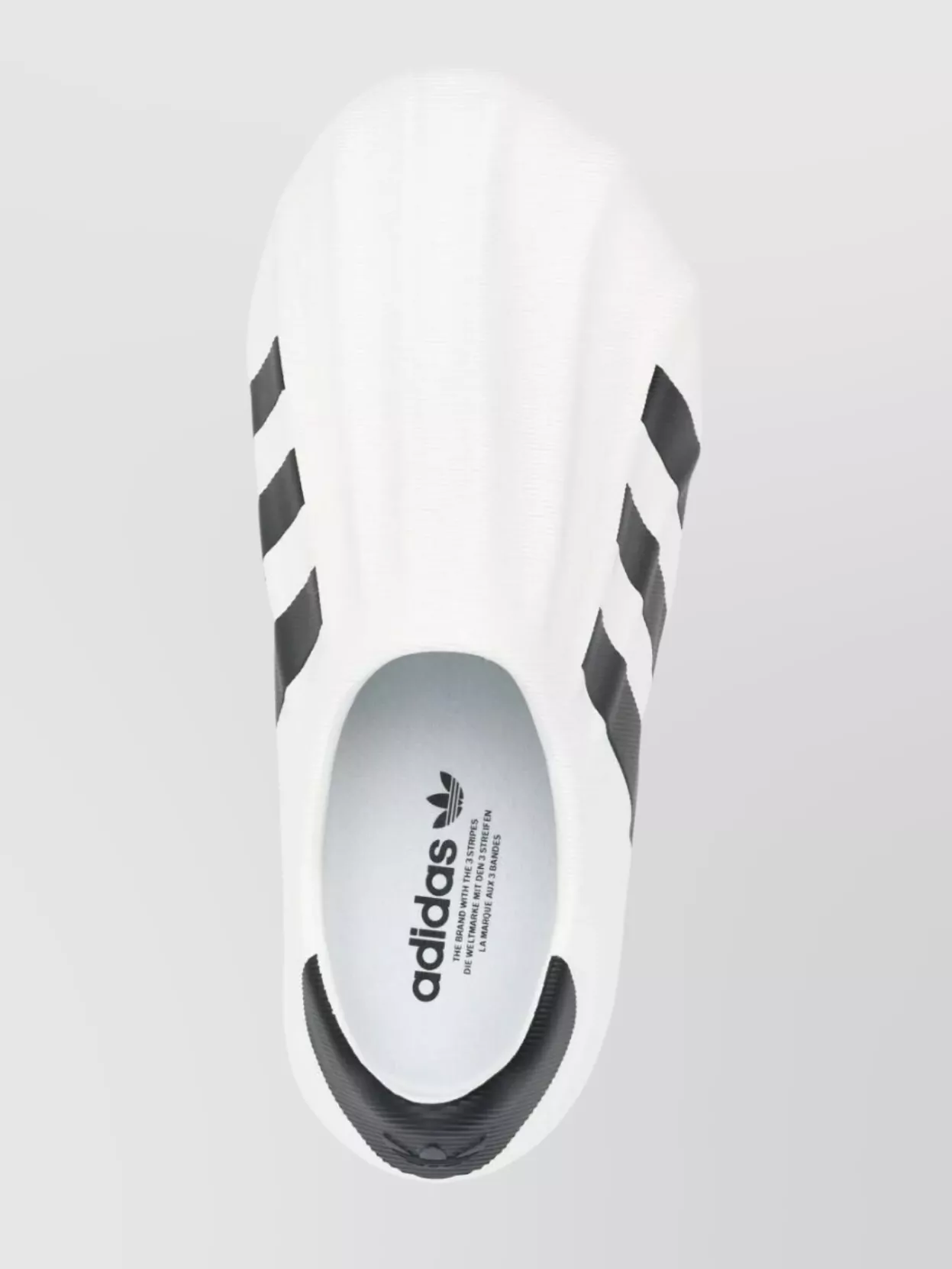 Adidas Round Toe Rubber Sole Signature Stripes Sneakers