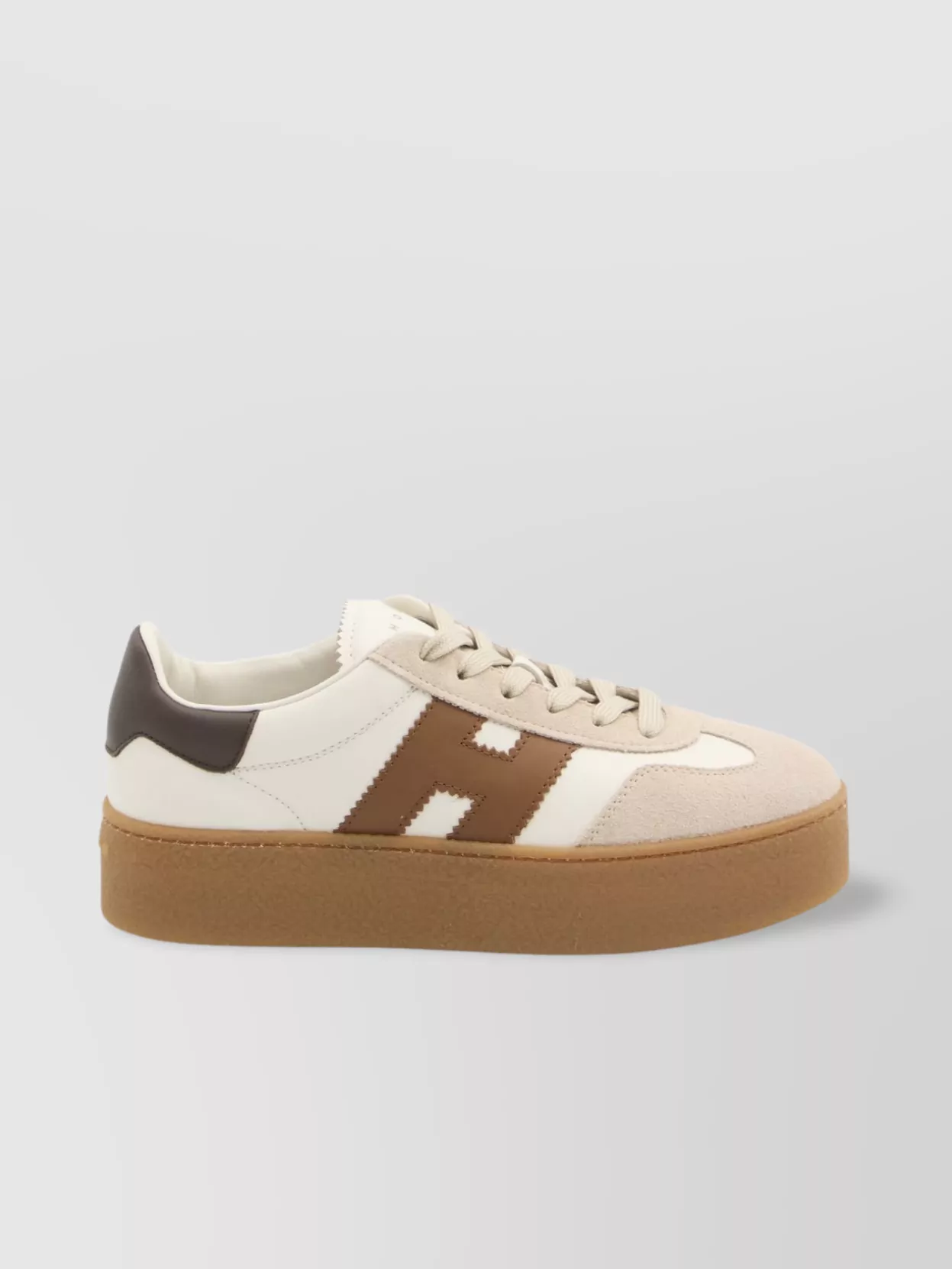 Hogan H698 Platform Sneakers In Brown