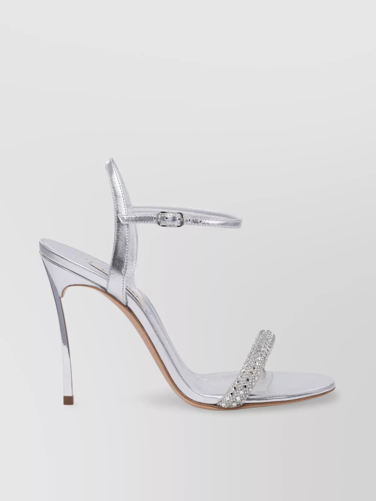Casadei Embellished Metallic Open Toe Sandals