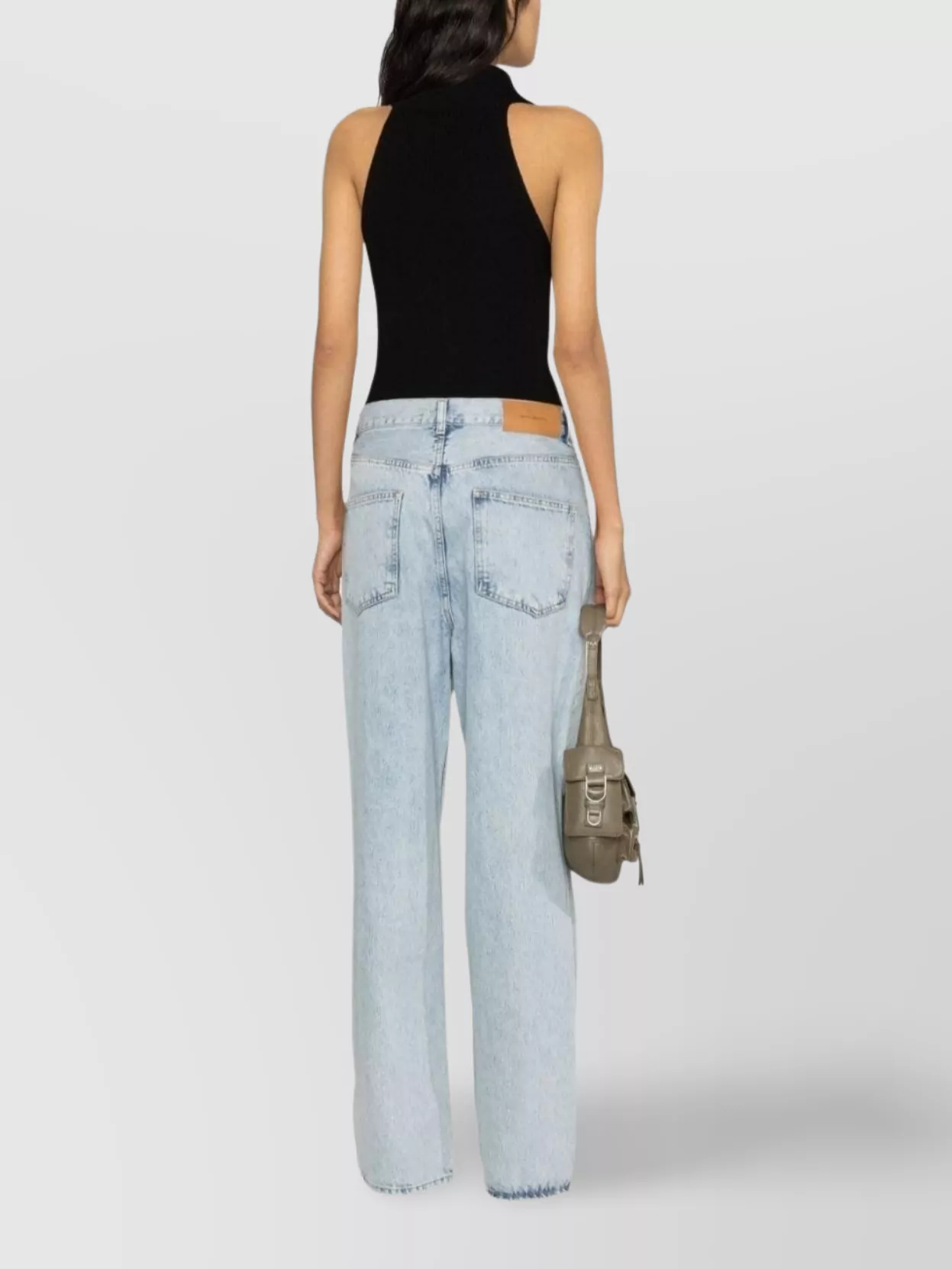Wardrobe.nyc High Waist Wide Leg Denim