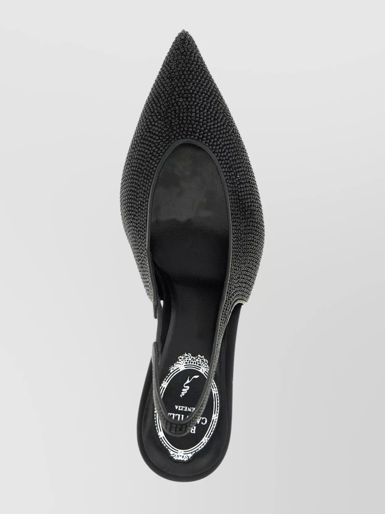 Rene Caovilla Textured Slingback Pump Pointed Toe