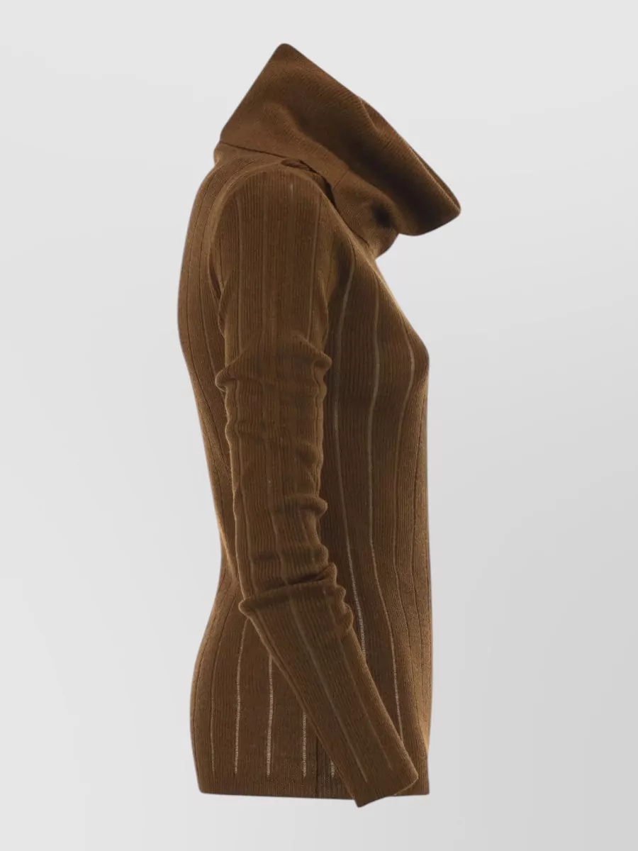 S Max Mara Silk Wool Turtleneck Sweater