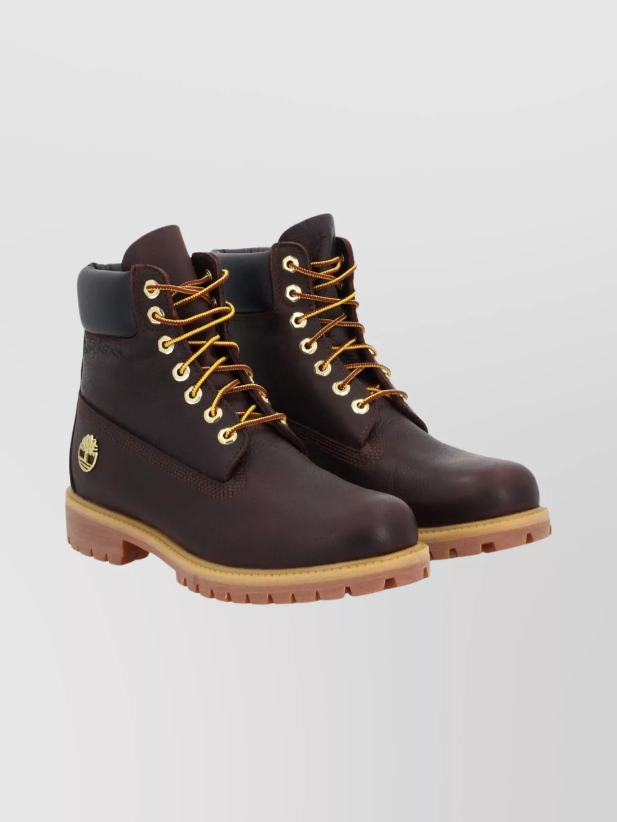 Timberland Rugged Round Toe Boots With Lug Sole