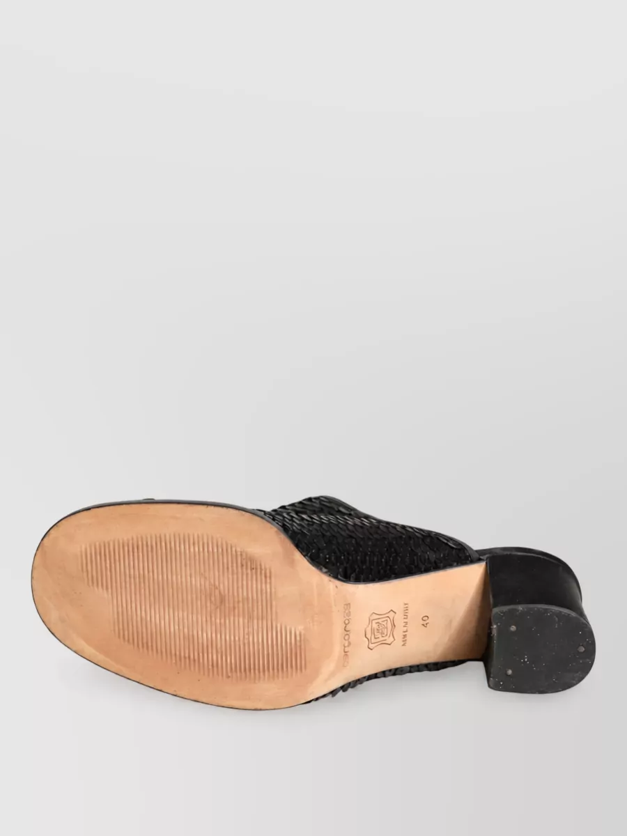 Dolce&Gabbana Leather Sequined Mules