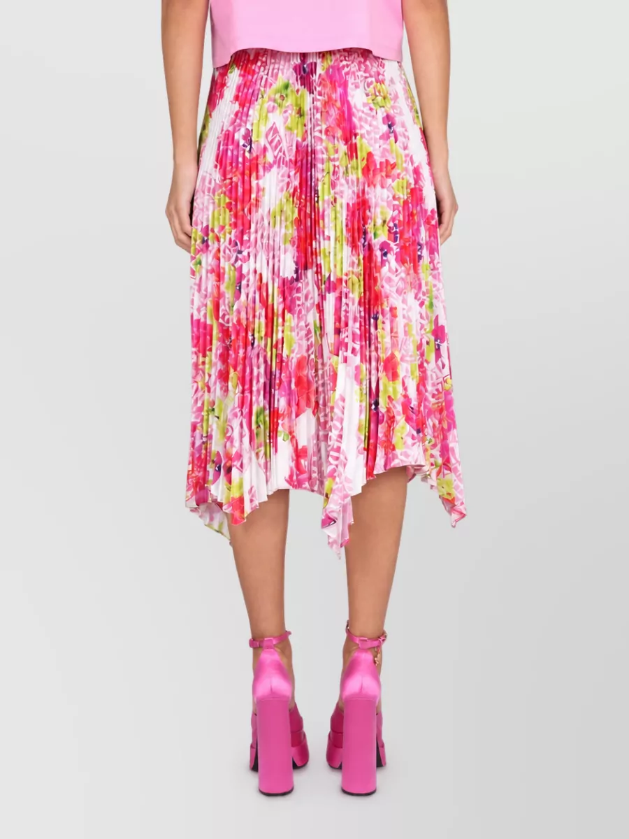Versace Pleated Asymmetric Skirt