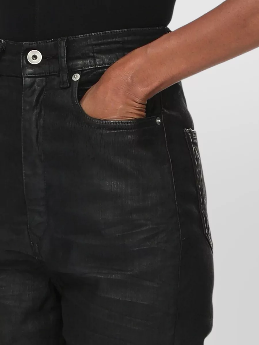 Rick Owens Drkshdw Denim High-Rise Slim Bootcut Jeans