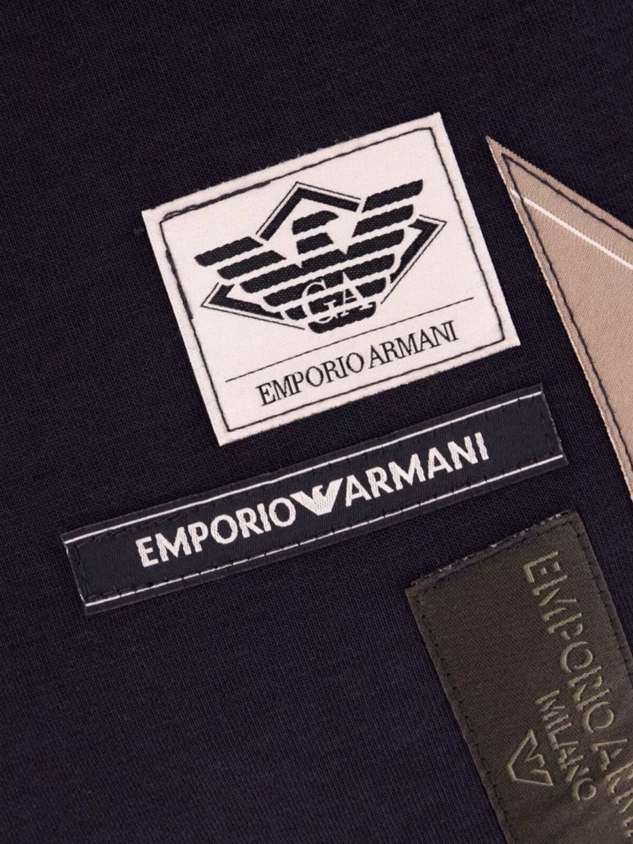 Emporio Armani Cotton Blend Hooded Sweatshirt