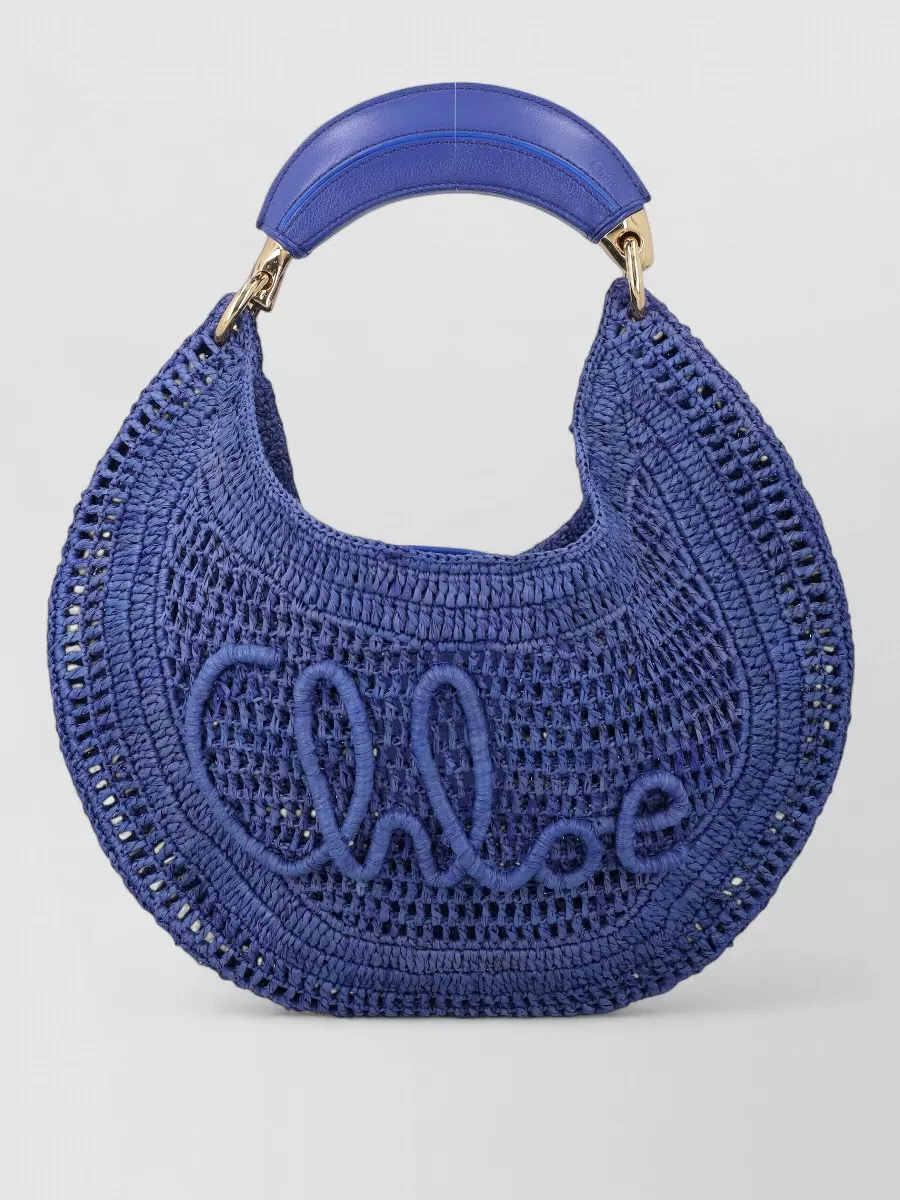 Chloé raffia shoulder bag