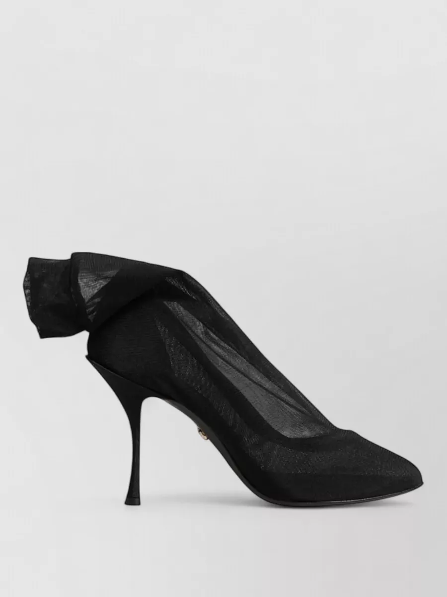 Dolce&Gabbana Silk Mesh Sock Pumps