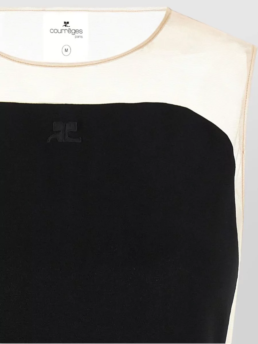 Courrèges Sleeveless Crew-Neck Bodysuit
