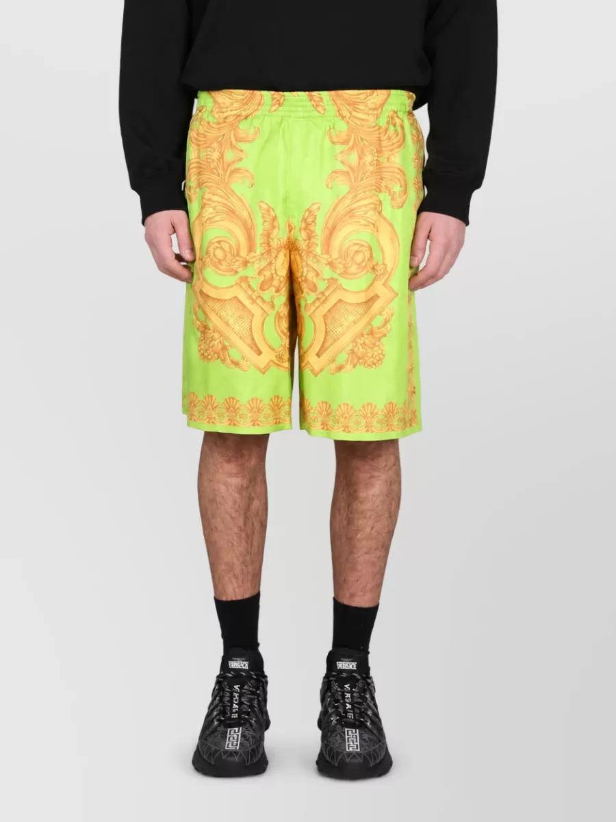 Versace silk tailored shorts