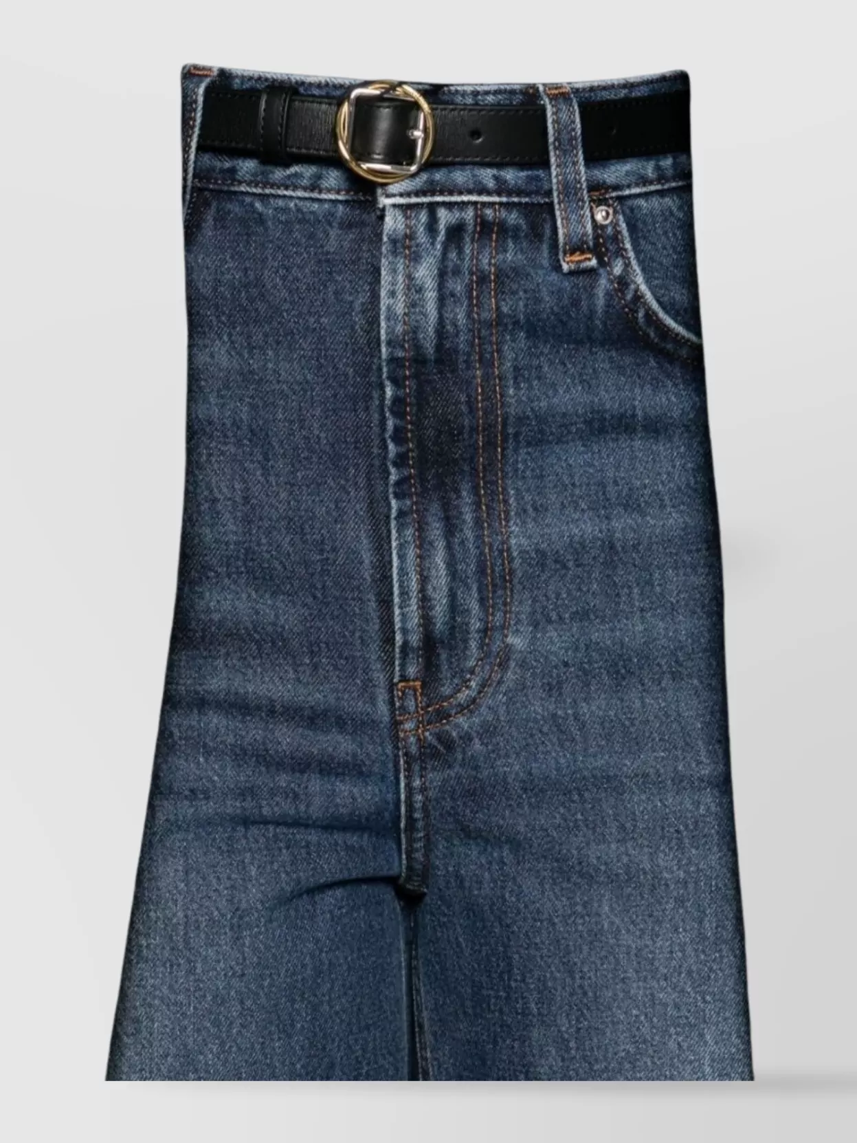 Totême High Waist Loose Leg Denim Trousers
