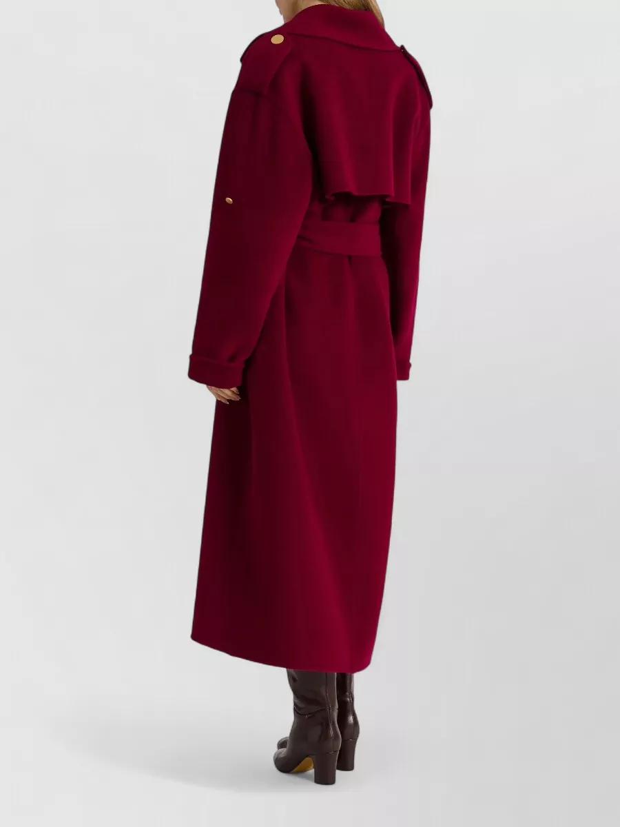 Alberta Ferretti Wool Cashmere Long Jacket