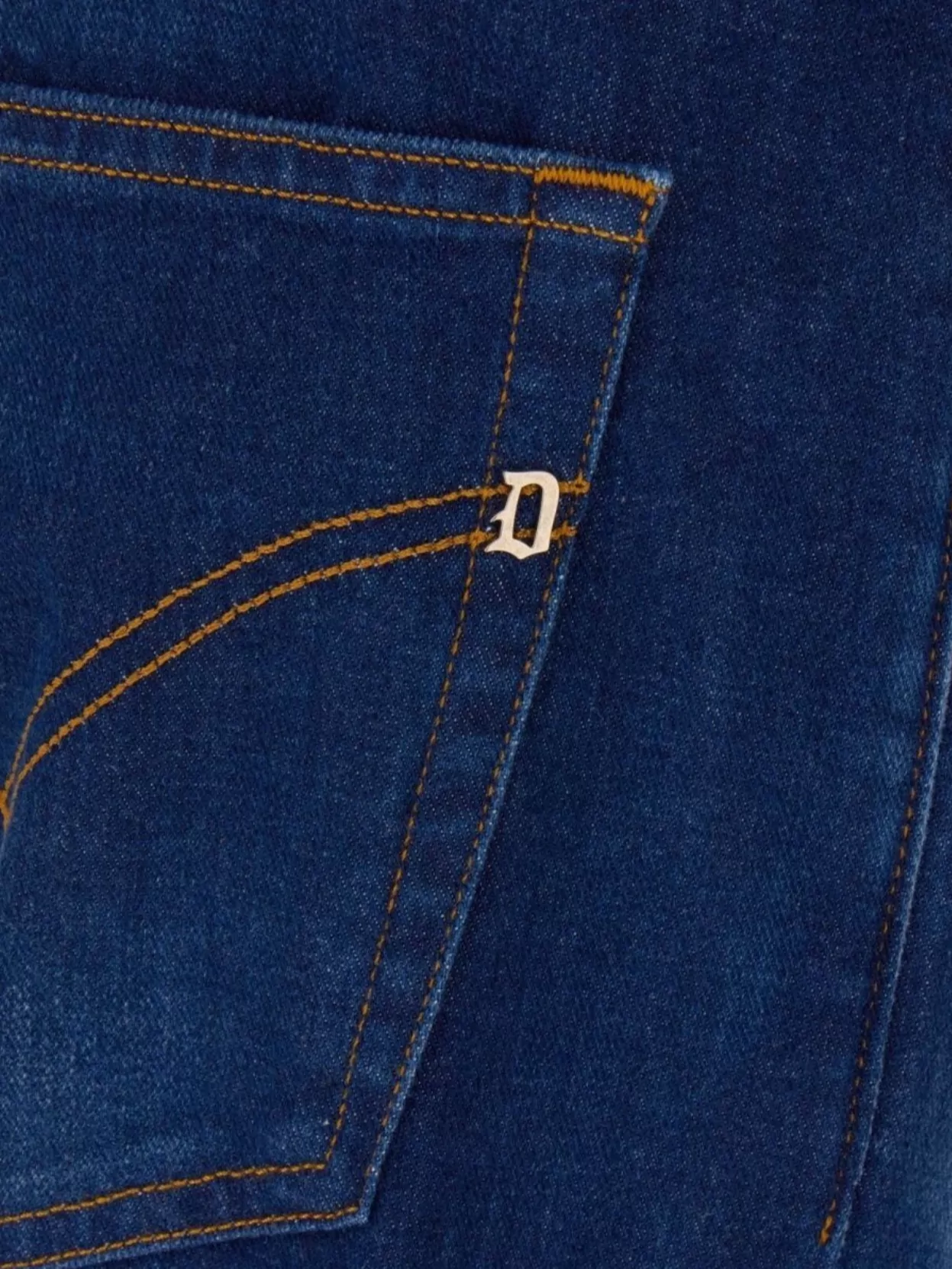 Dondup Stretch Cotton Blend Denim Jeans With Belt Loops