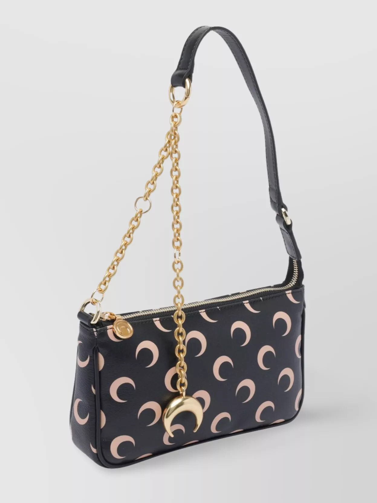 Marine Serre Moon Crescent Shoulder Bag