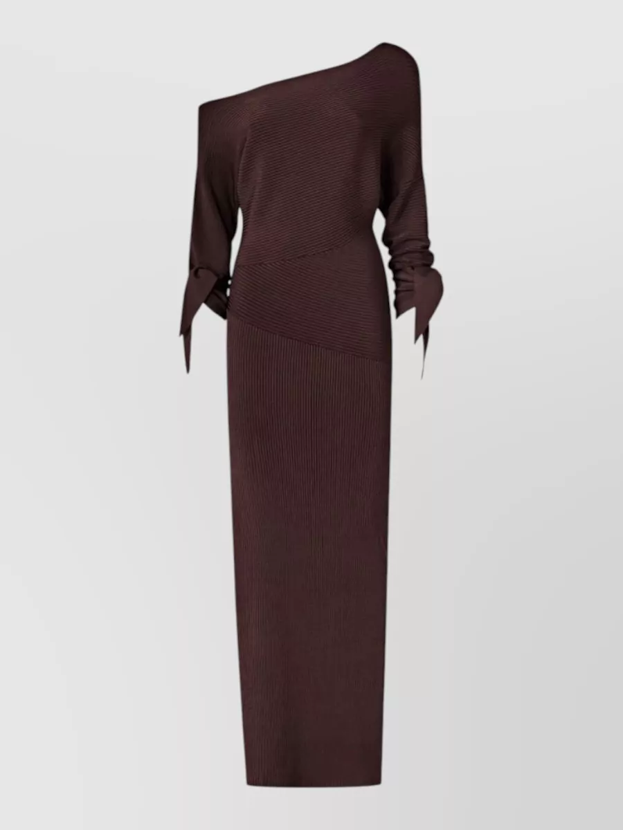 Pinko Viscose Knit Knee-Length Dress