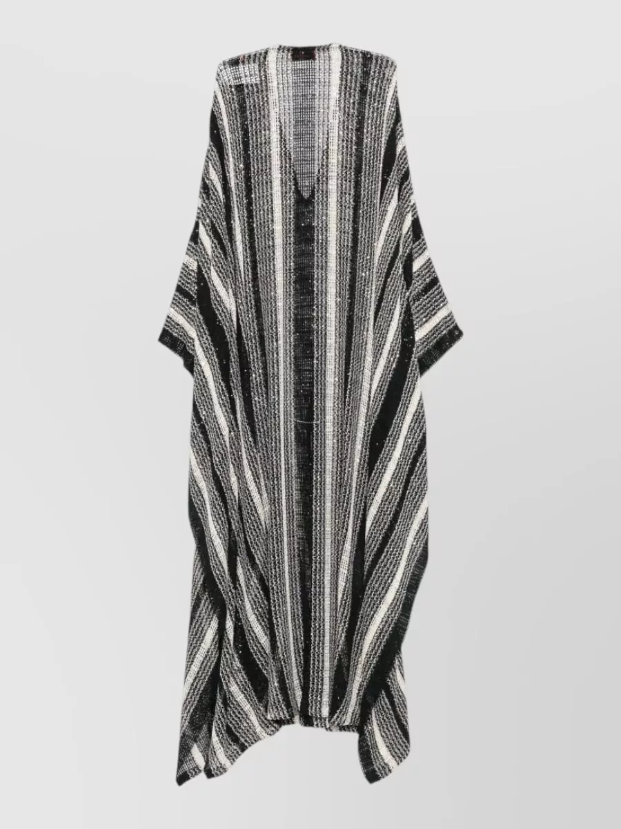 Missoni Open knit v-neck sequin-embellished maxi dress