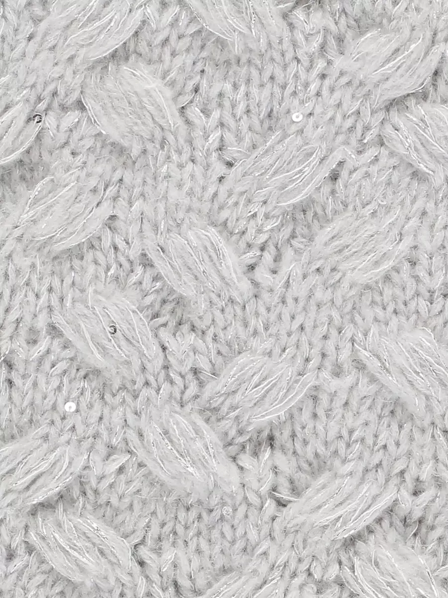 Antonelli Firenze Braided Knit Beanie Lurex Cable Stitch