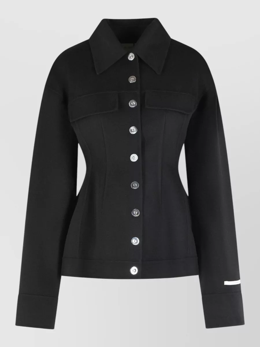 Sportmax Virgin Wool Single-Breasted Coat