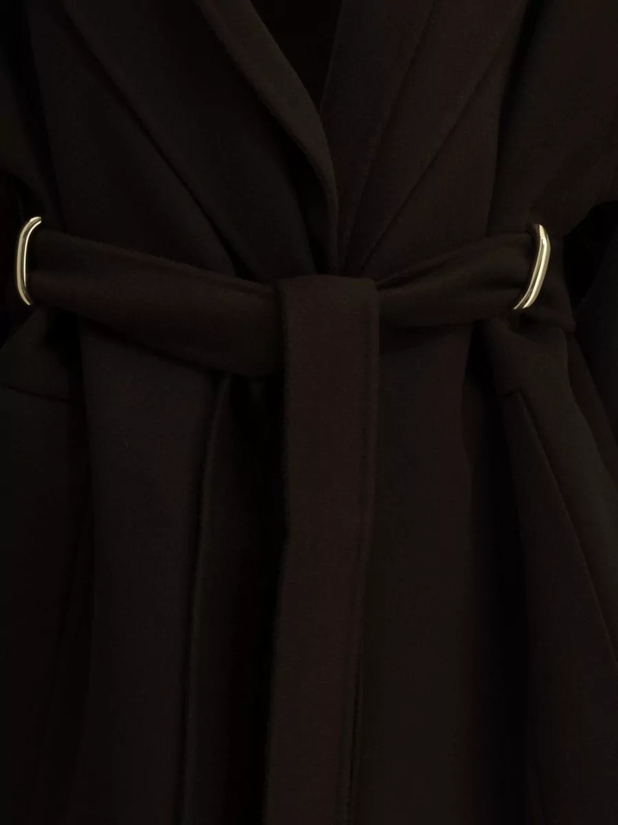 Sportmax Virgin wool long single breasted coat