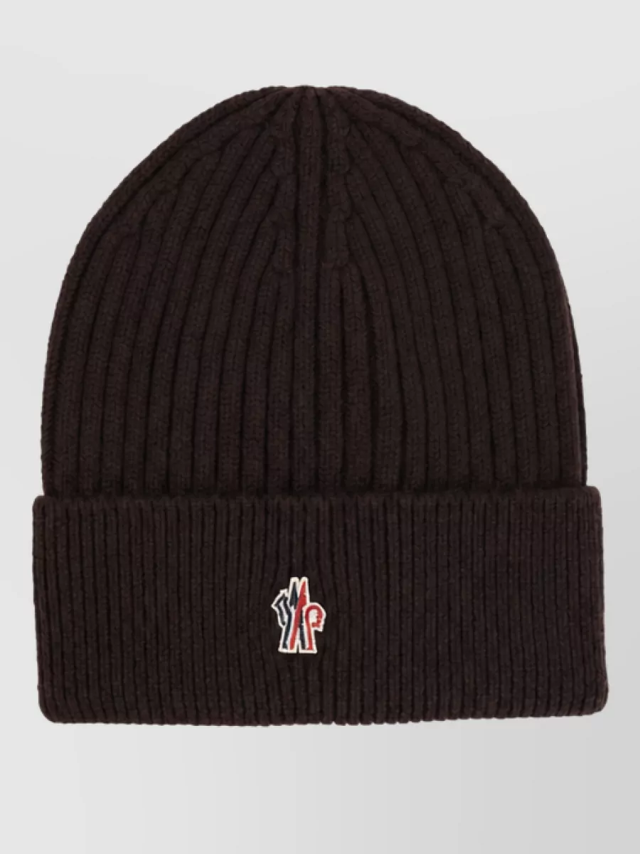 Moncler Grenoble ribbed wool beanie