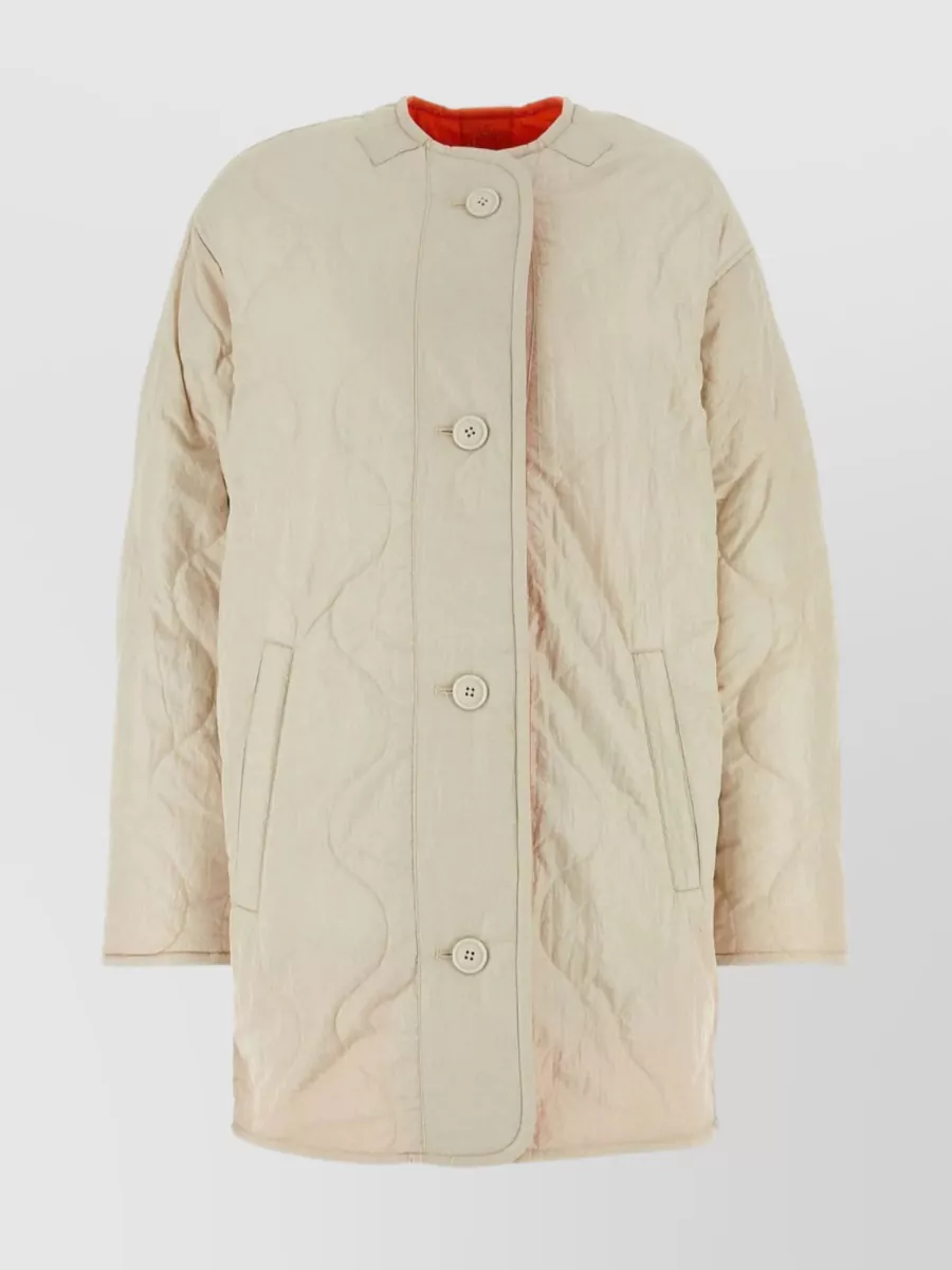 Shop Isabel Marant Étoile Reversible Nesma Jacket In Sand Nylon In Brown