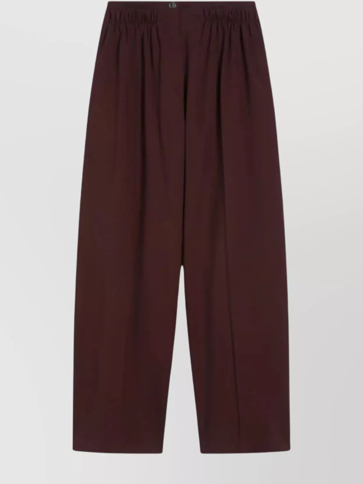 Sportmax Wide Leg Trousers Elastic Waistband Design