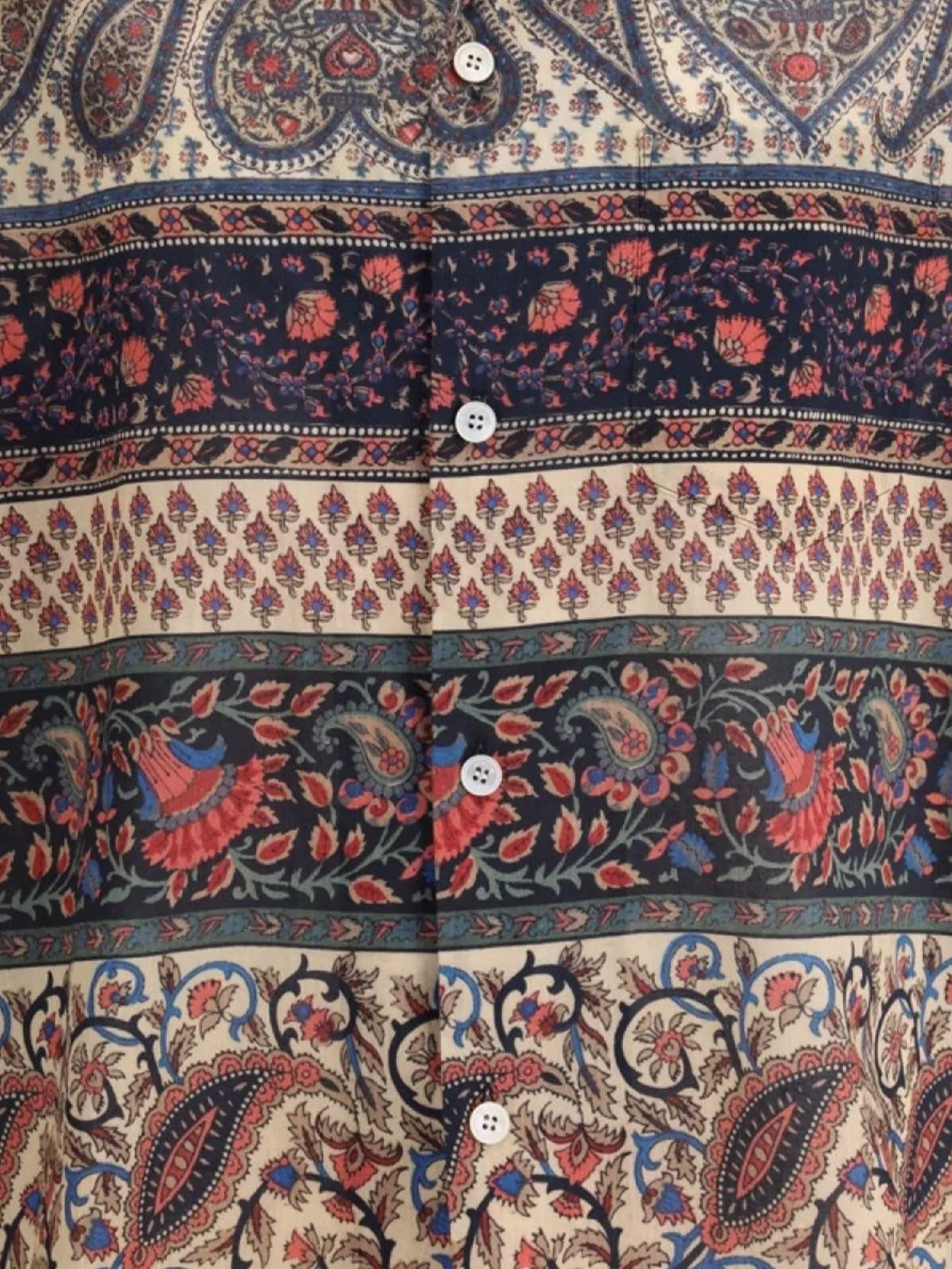 Valentino Cuban Collar Floral Cotton Shirt