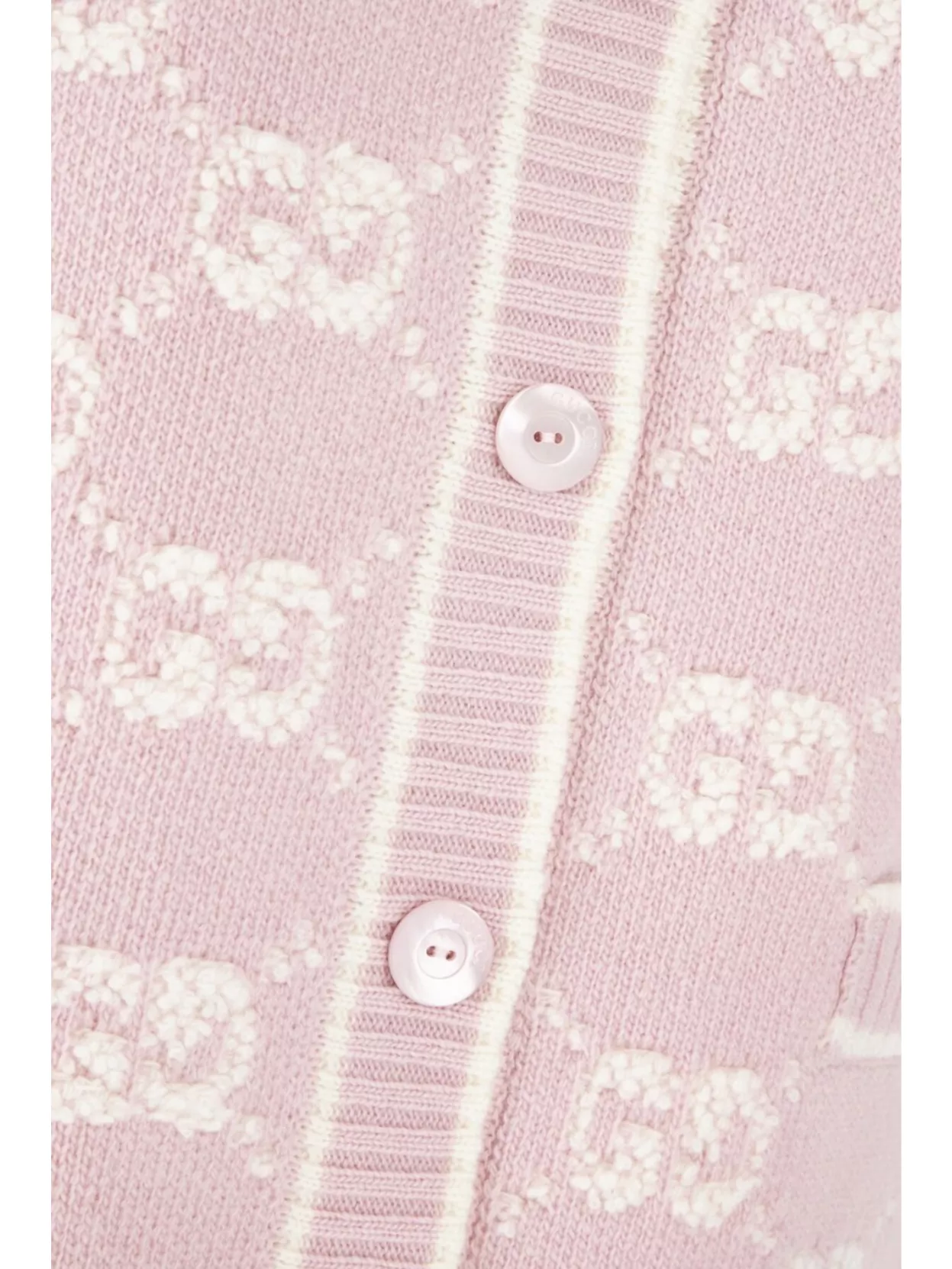 Gucci Wool Cardigan With Embroidered Front Pockets