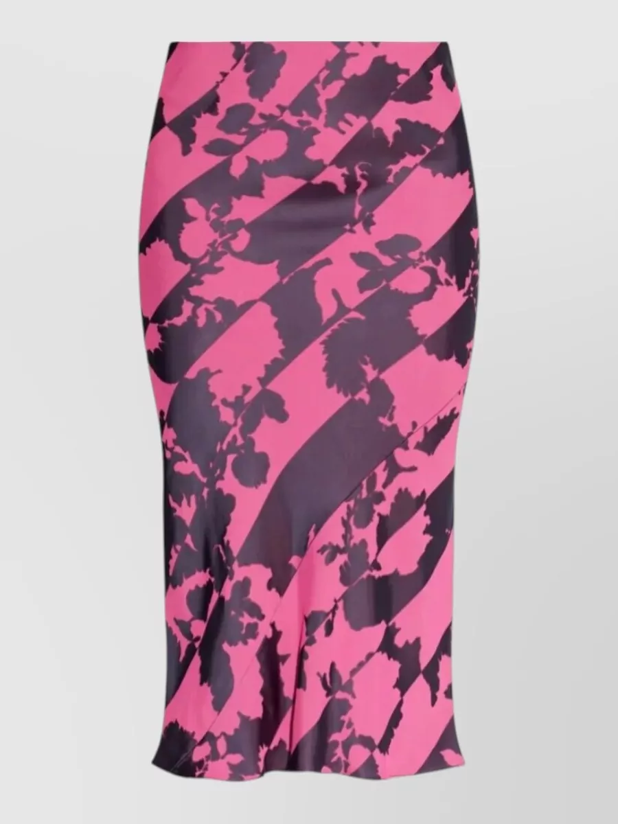 Dries Van Noten Sati Canvas Midi Pencil Skirt