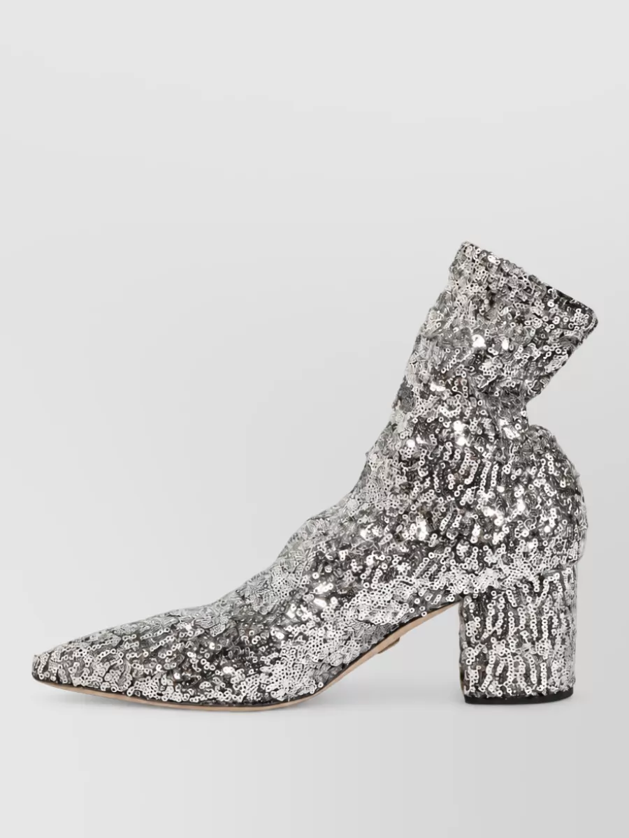 Dolce&Gabbana Sequined Short Boots