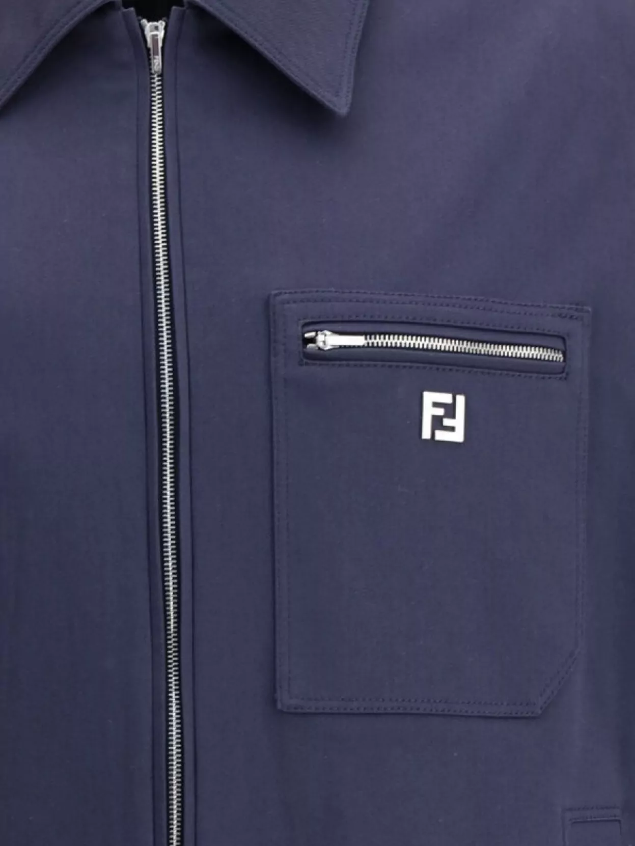 Fendi Drawstring Hem Cotton Jacket