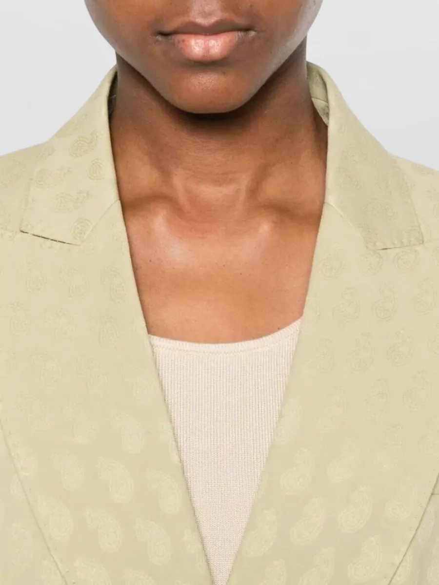 Etro Paisley Motif Double Breasted Fitted Blazer